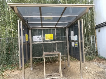 社員用屋外休憩所